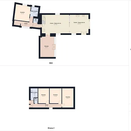 Maison Familiale 8 Pers - Jardin & Bbq 滨海隆热维勒